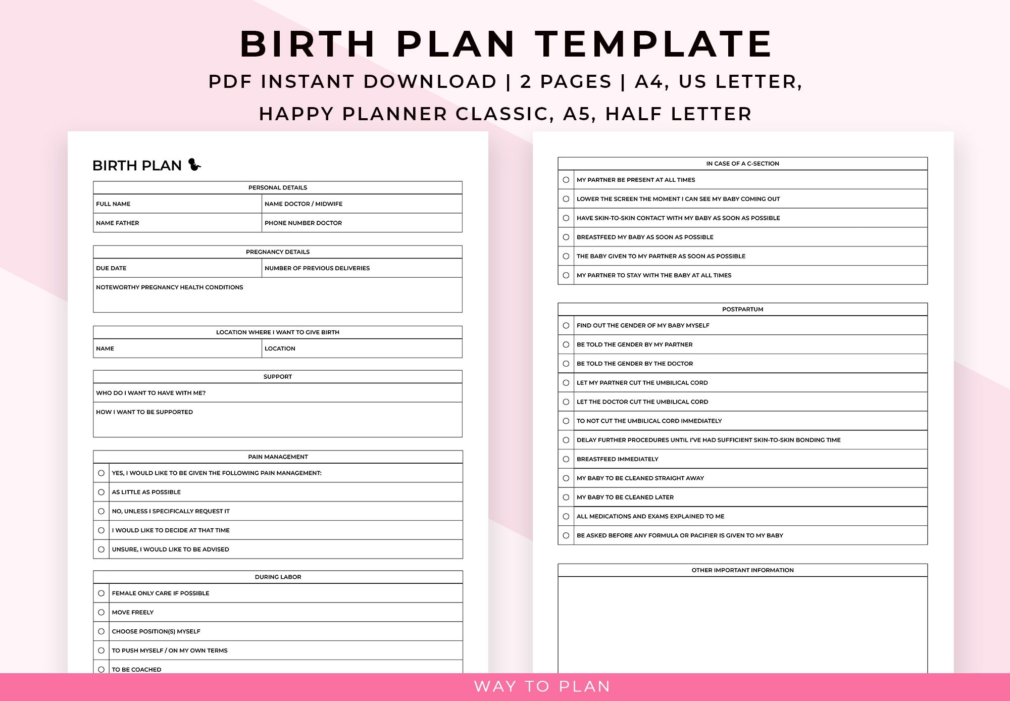 Birth Plan Template Printable My Birth Plan Preferences Simple Natural Birth Plan Example Checklist Choices C section Birth Plan Sheet PDF Etsy Birth Plan Template Printable My Birth Plan Preferences Simple Natural Birth Plan Example Checklist Choices C section Birth Plan Sheet PDF Etsy