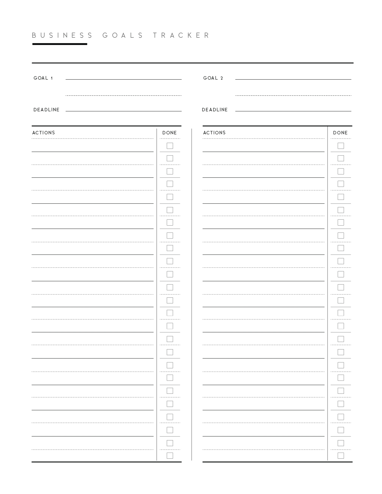 Free Printable Worksheets For Business