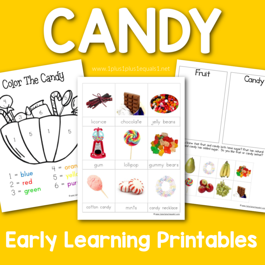 Candy Theme Printable Pack