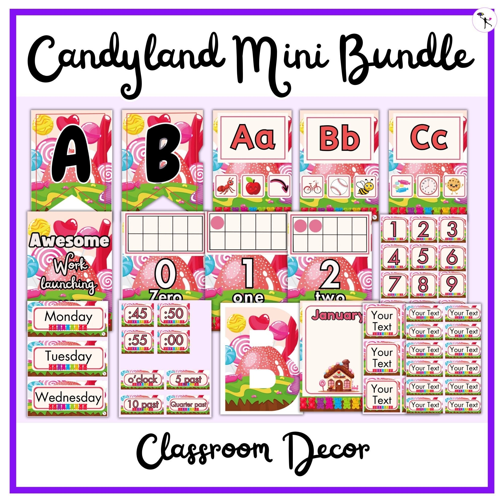 Candyland Decor Classroom Decor Bundle Elementary Classroom Candyland Decor Classroom Decor Bundle Elementary Classroom