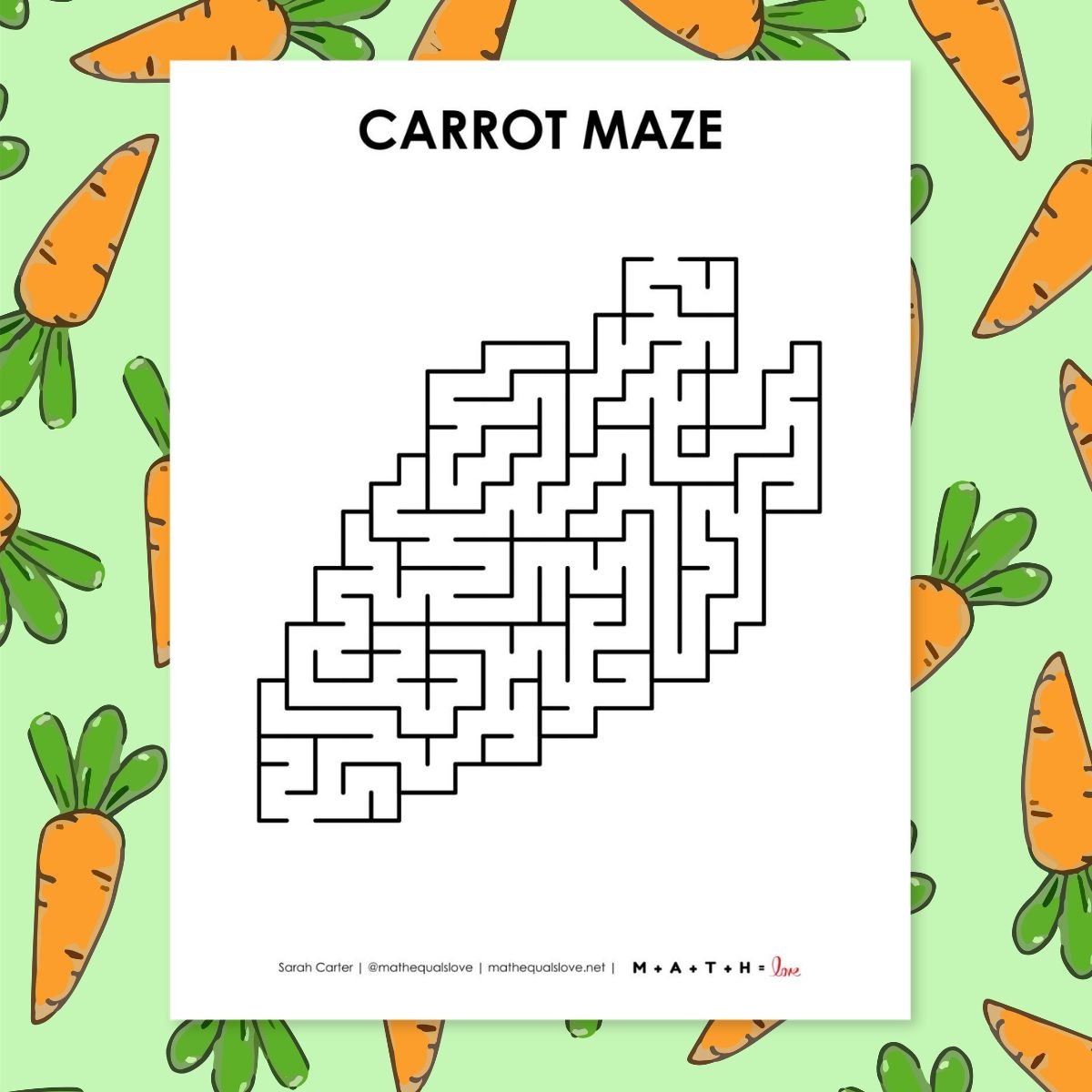 Green Maze Worksheet Green Maze Worksheet