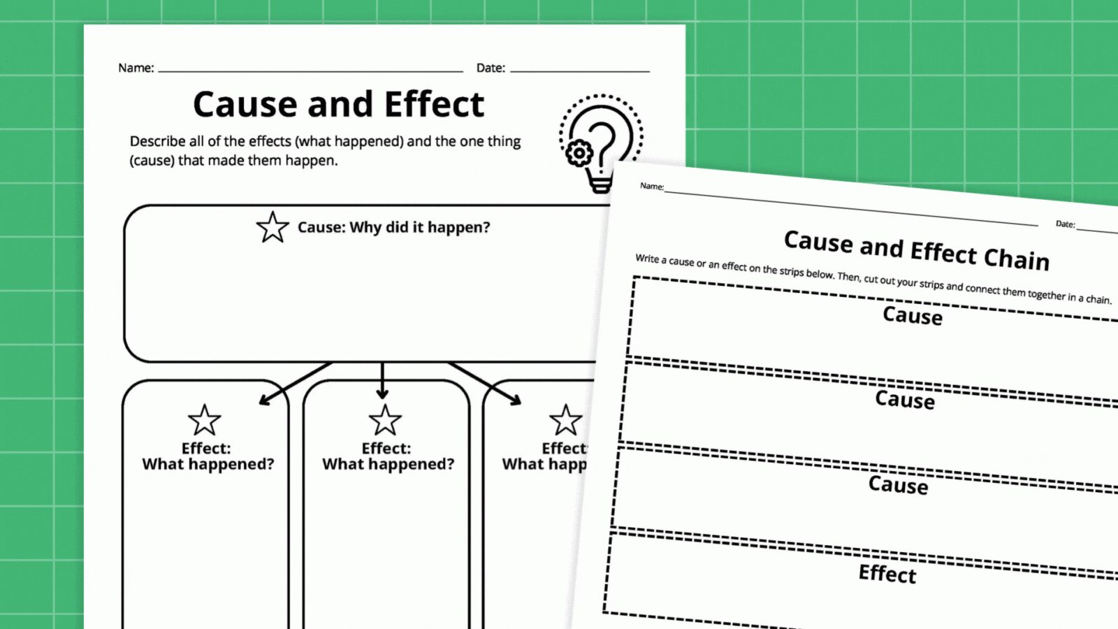 Cause And Effect Worksheets Printables Cause And Effect Worksheets Printables
