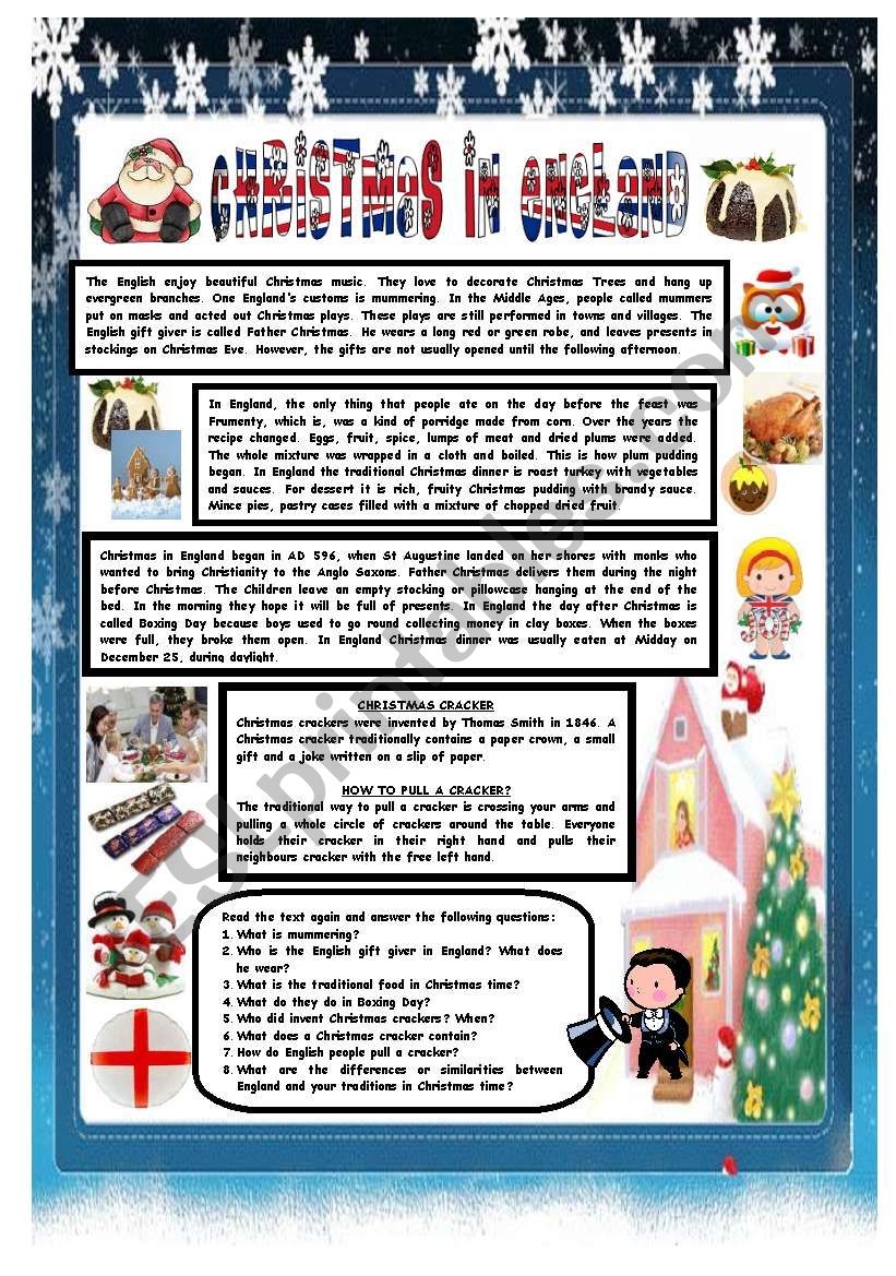 Christmas Reading Comprehension Pdf Worksheet Christmas Reading Comprehension Pdf Worksheet