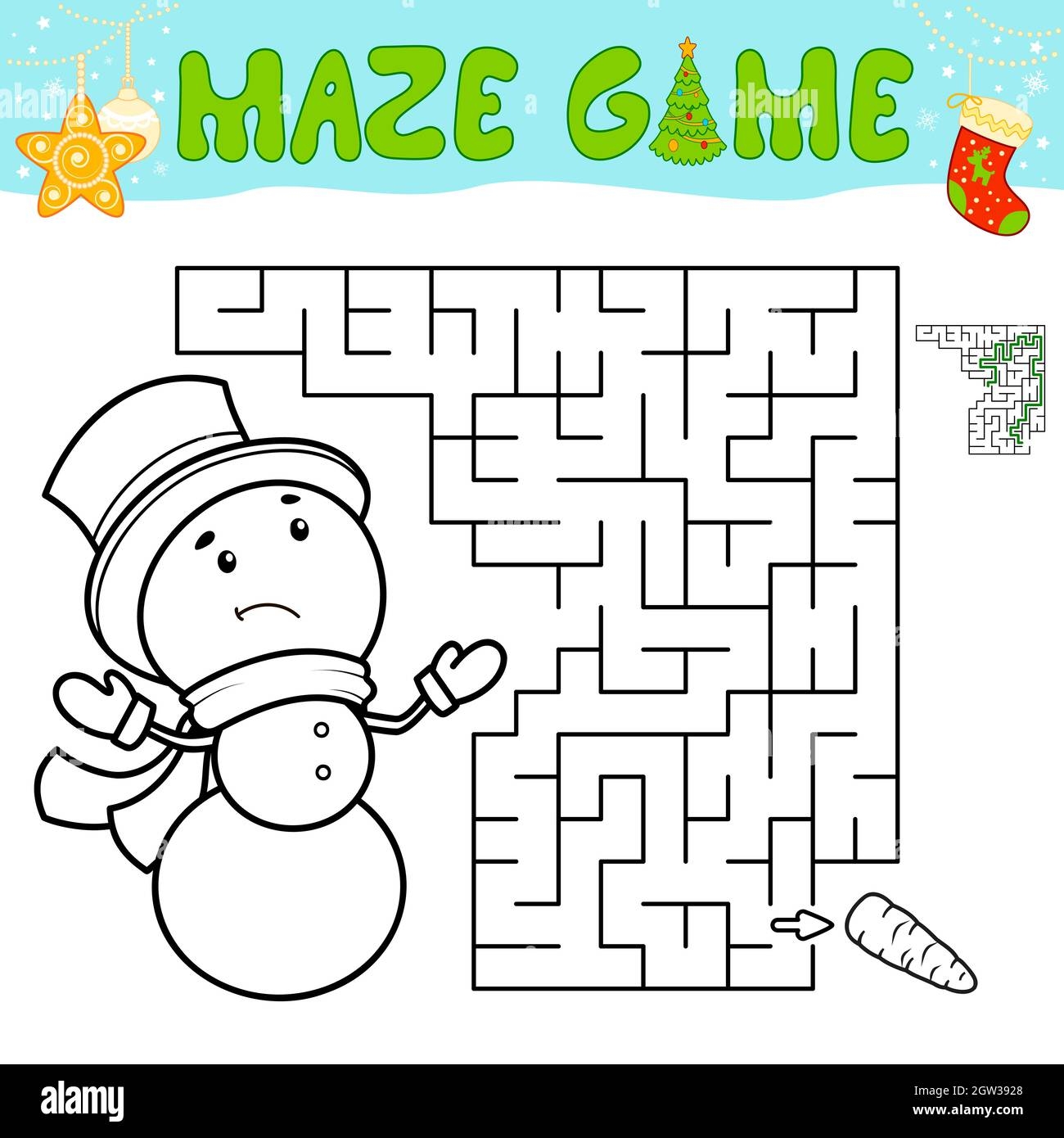 Christmas Maze Puzzle Game For Children Outline Maze Or Labyrinth Game With Christmas Snowman Stock Vector Image U0026 Art Alamy Christmas Maze Puzzle Game For Children Outline Maze Or Labyrinth Game With Christmas Snowman Stock Vector Image U0026 Art Alamy