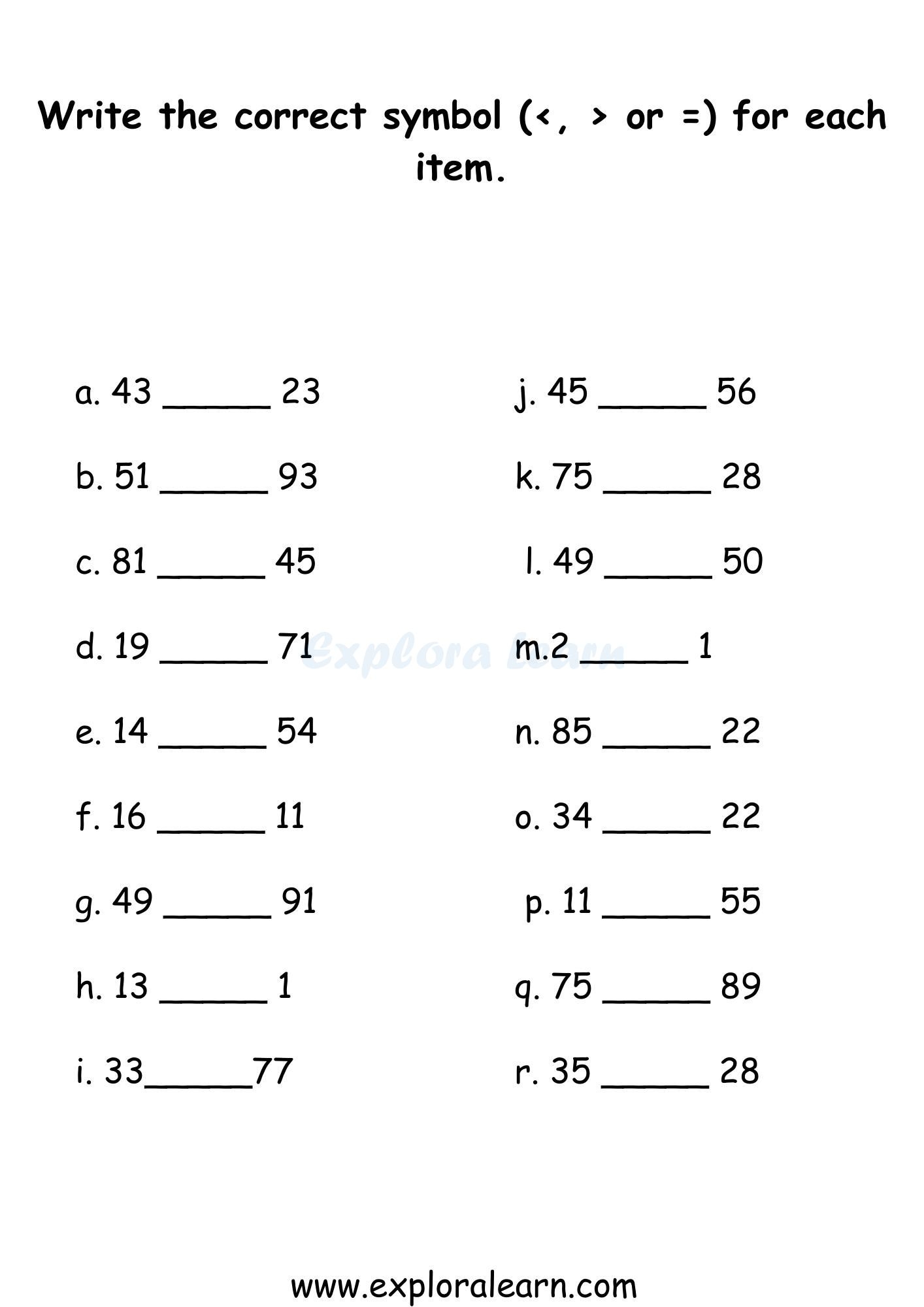 Class 1 Math Worksheets Practice And Learn