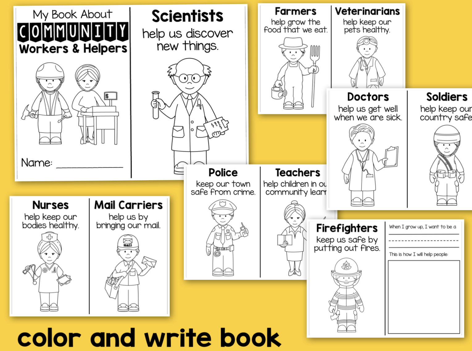 Community Helpers Worksheets U0026 Activities Kindergarten Preschool Community Helpers Worksheets U0026 Activities Kindergarten Preschool