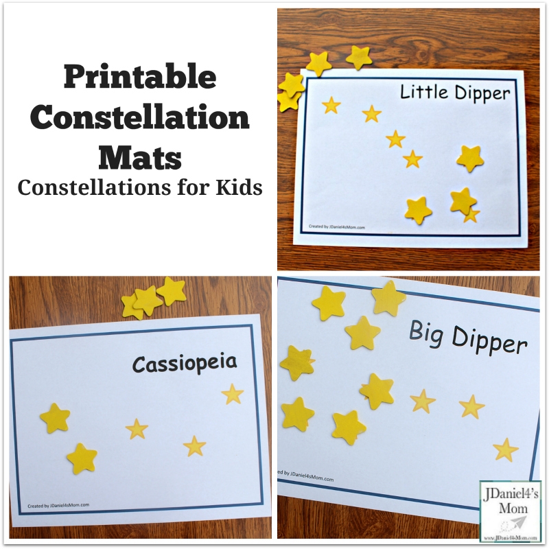 Constellations For Kids Printable Constellation Mats Constellations For Kids Printable Constellation Mats