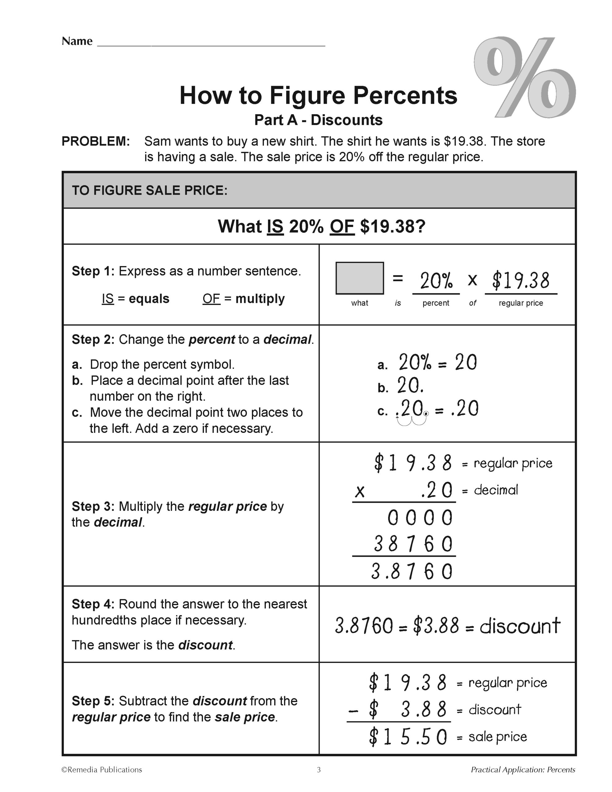 Consumer Percents Discounts Sales Tax Math Word Problems Real World Skills Made By Teachers