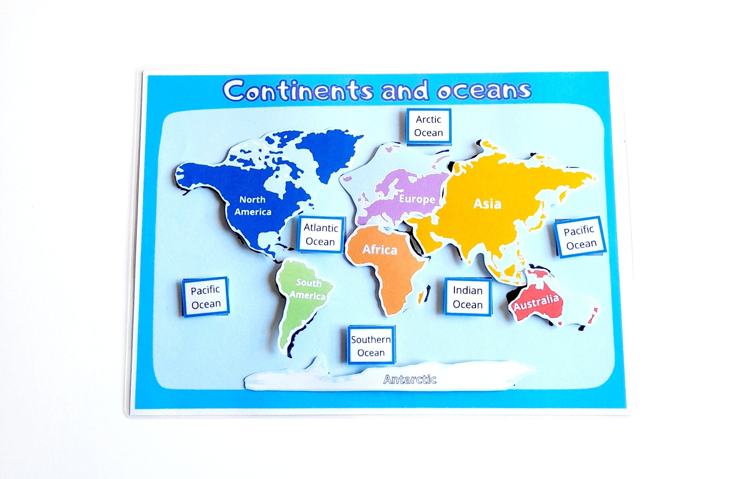 Continents And Oceans Geography Worksheet Printables Homeschool Activity Sheet World Map Geography Activities 7 Continents And 5 Oceans Etsy