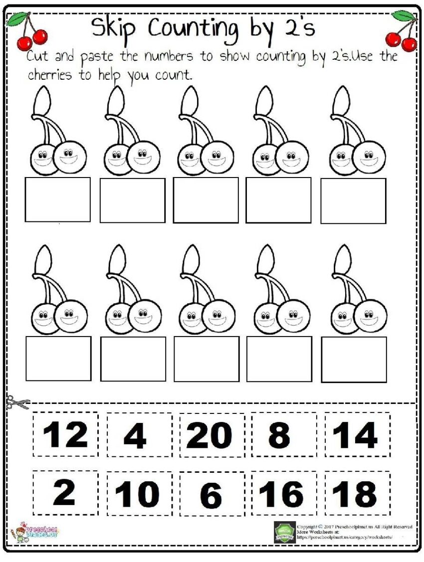 Counting By 2 s Worksheet By Preschoolplanet TPT