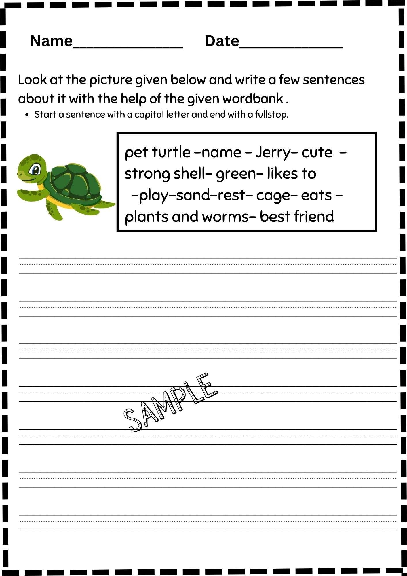 Creative Writing Worksheets Free Printable