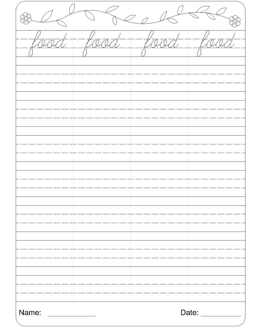 Cursive Writing Worksheet 6 Cursive Writing Worksheet 6