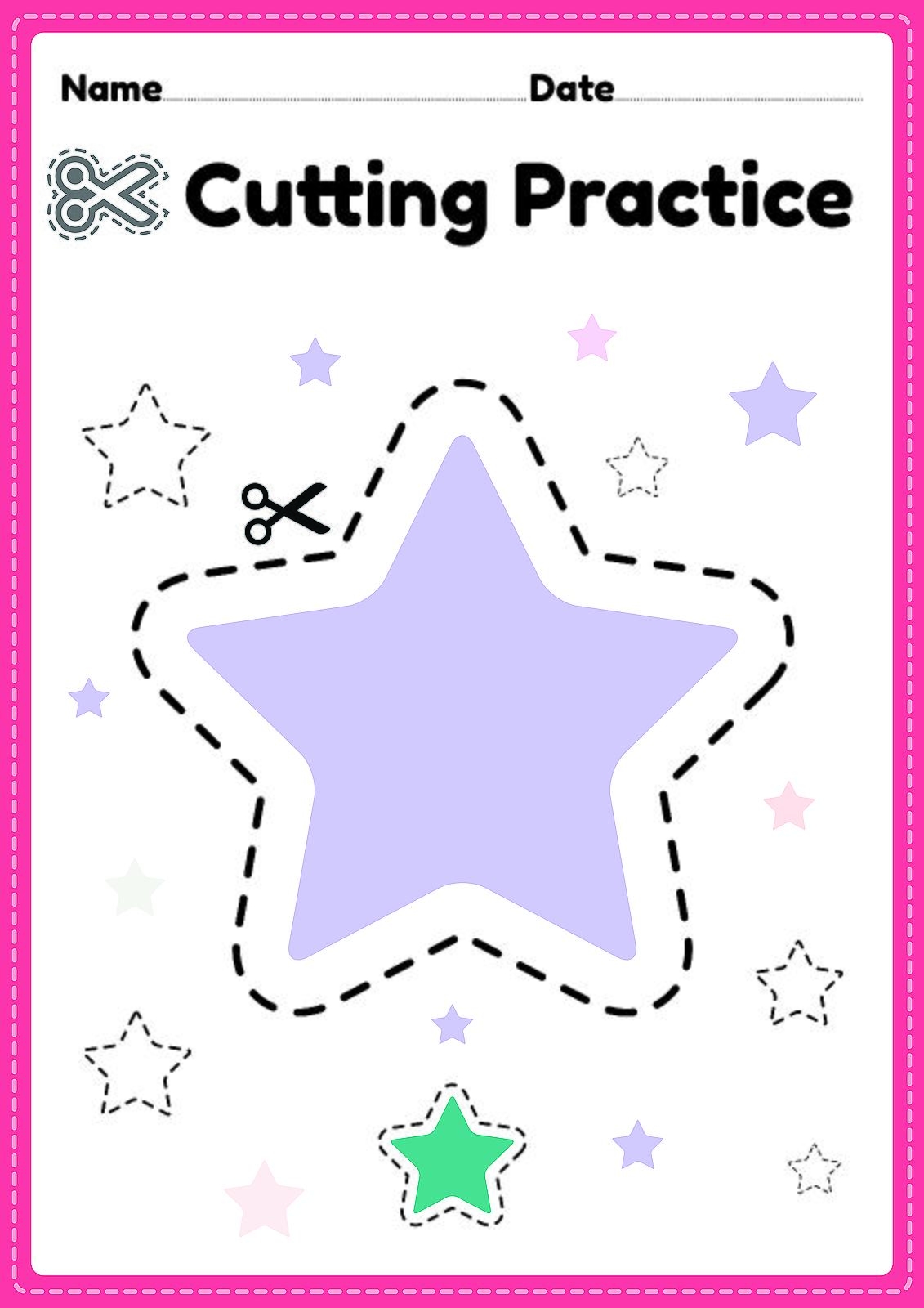 Free Printable Shape Cutting Worksheets Free Printable Shape Cutting Worksheets