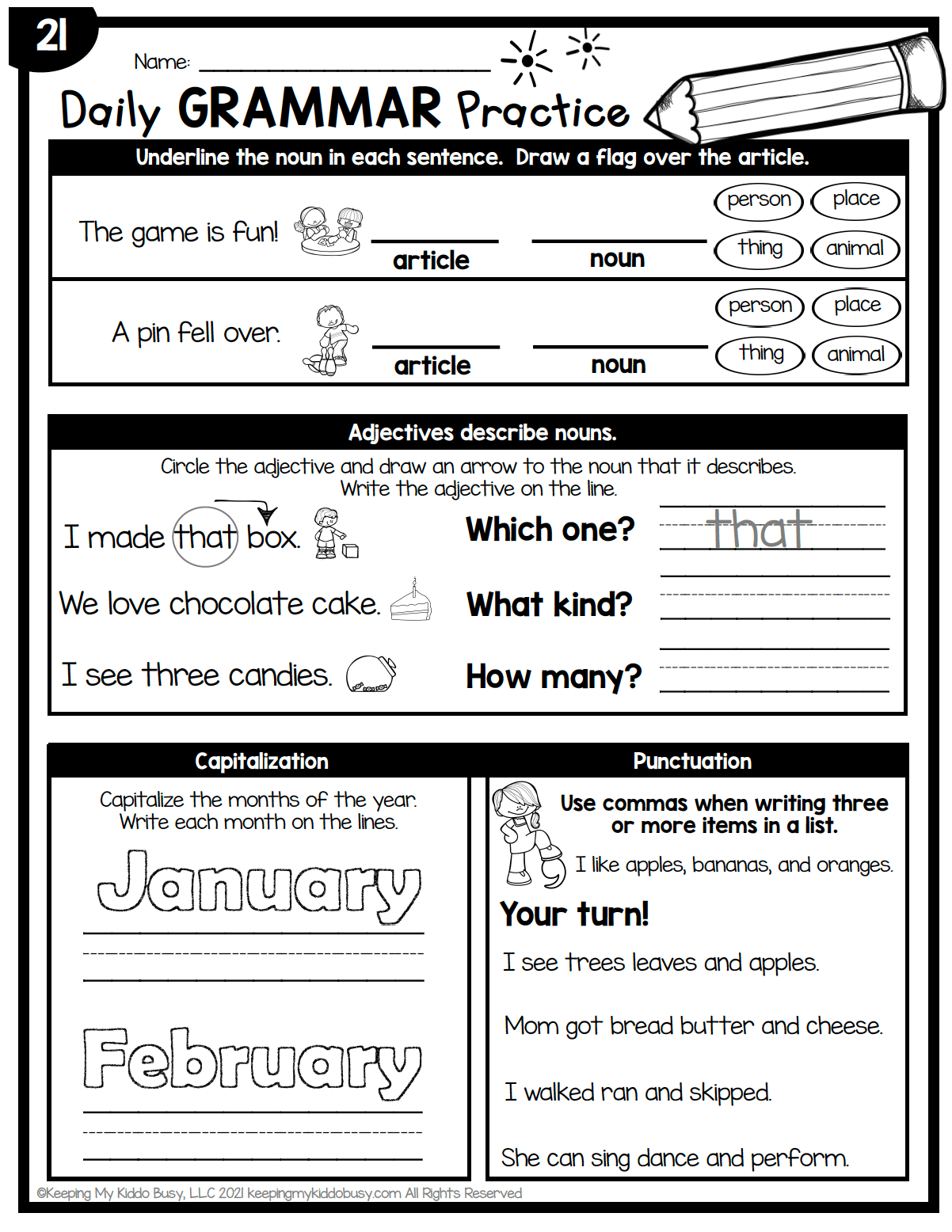 Free 6th Grade Dol Worksheets