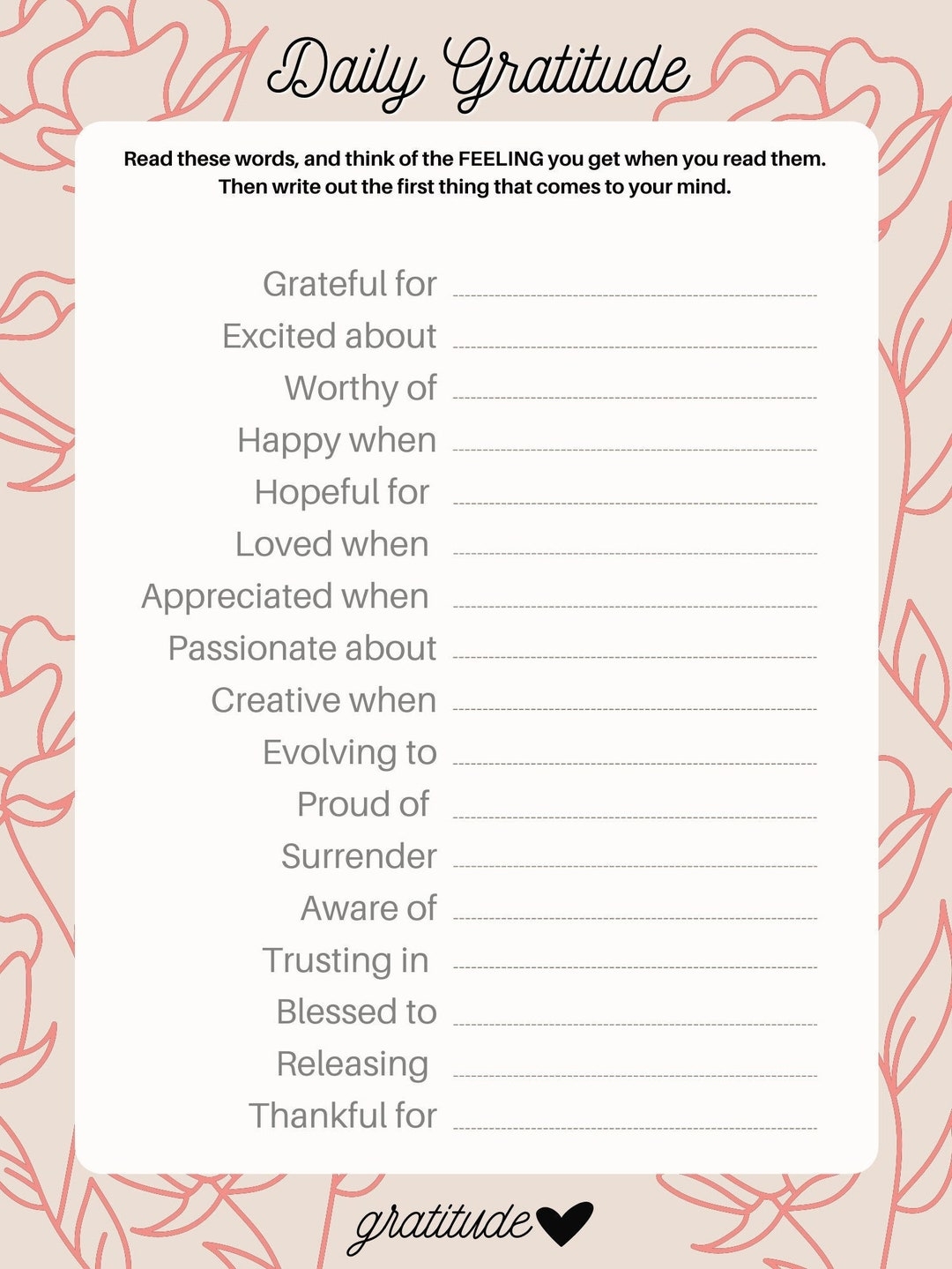 Printable Gratitude Worksheets Pdf Printable Gratitude Worksheets Pdf