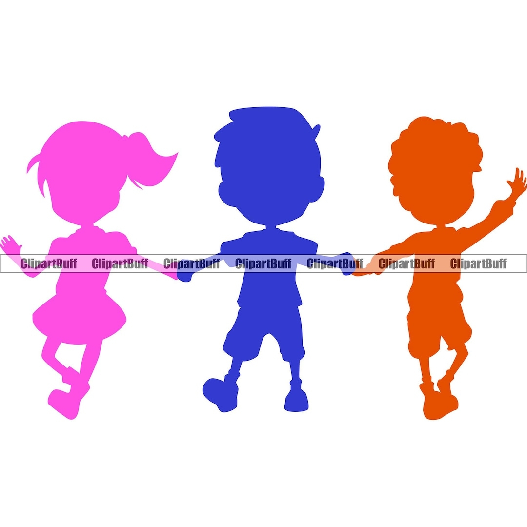 Png Preschool Printable Friends Holding Hands