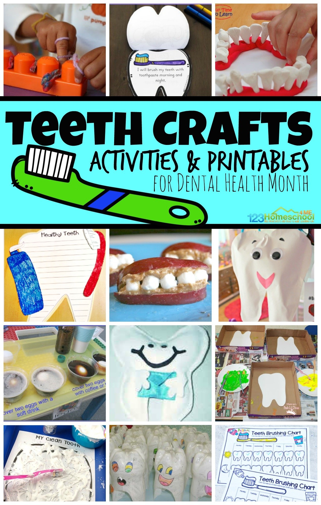 Dental Health Month Teeth Crafts And Activities Dental Health Month Teeth Crafts And Activities