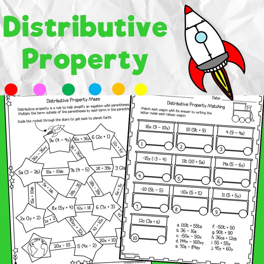 Distributive Property Worksheets Made By Teachers Distributive Property Worksheets Made By Teachers