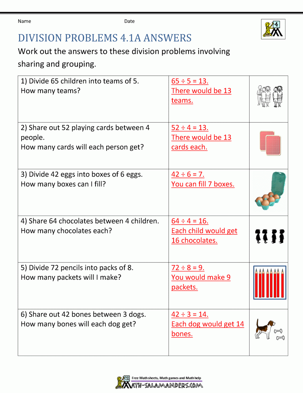 Division Worksheets Grade 4 Division Worksheets Grade 4