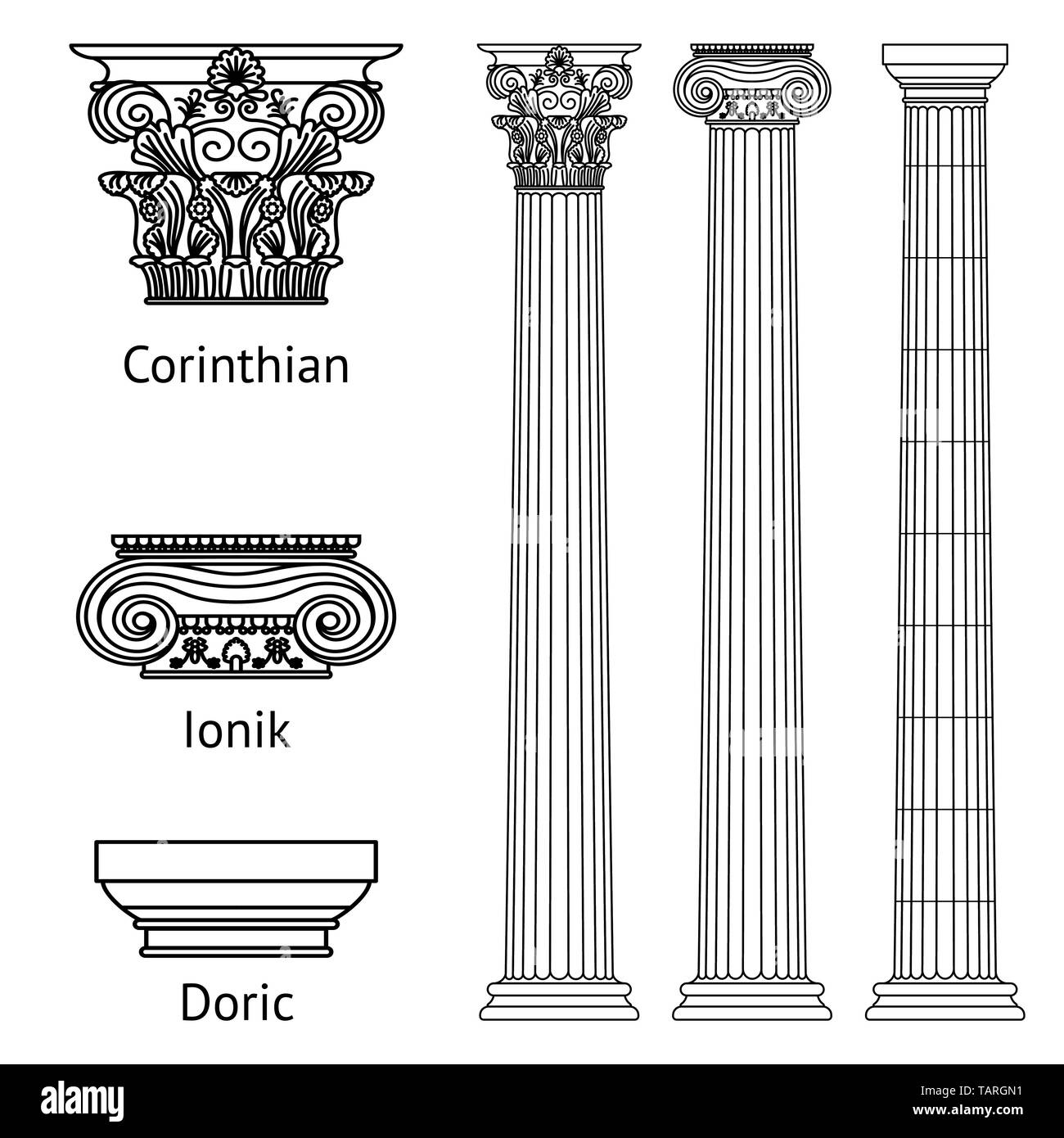 Doric Ionic Corinthian Column Hi res Stock Photography And Images Alamy