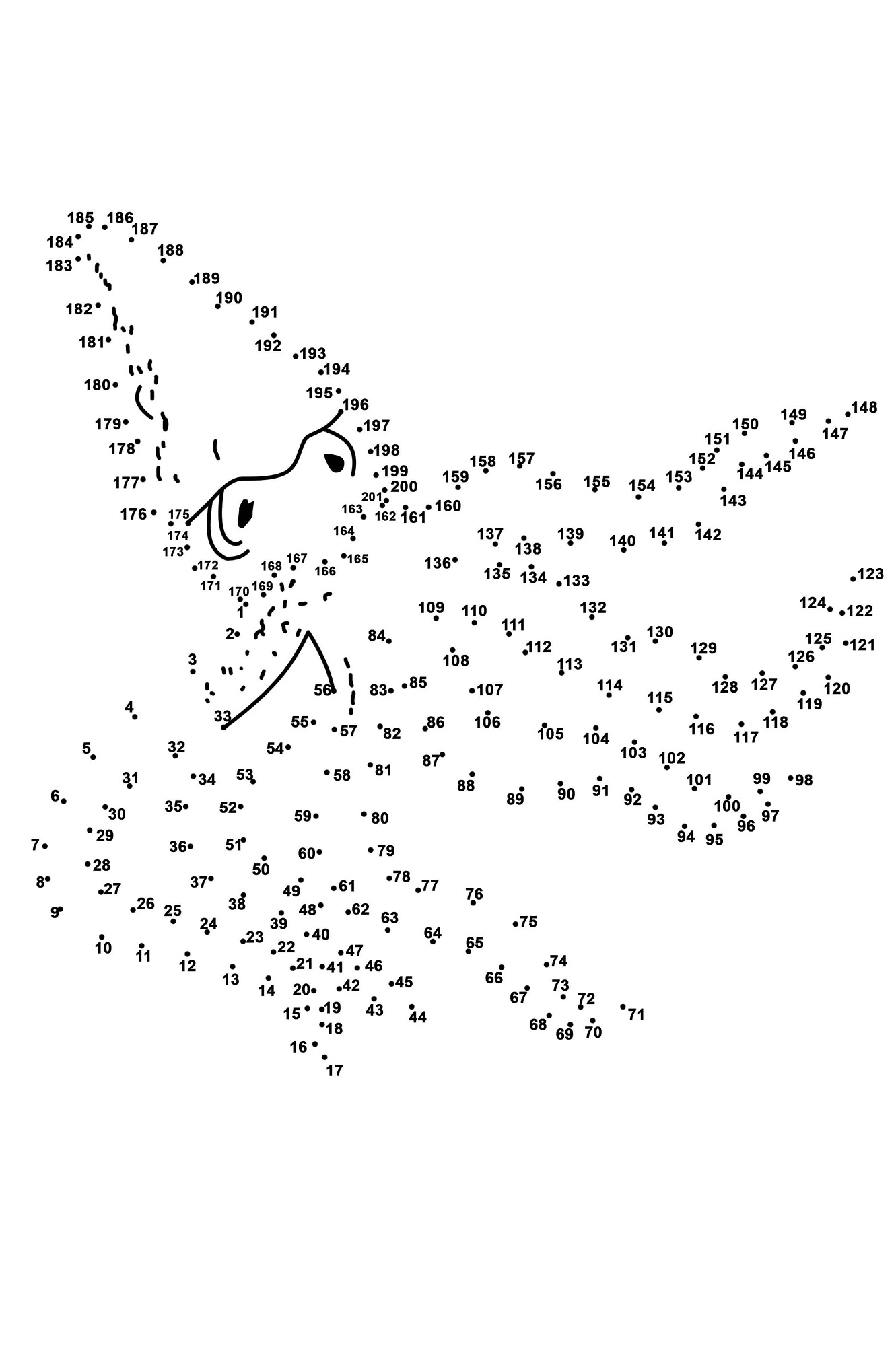 Printable Hard Dot To Dot Worksheets