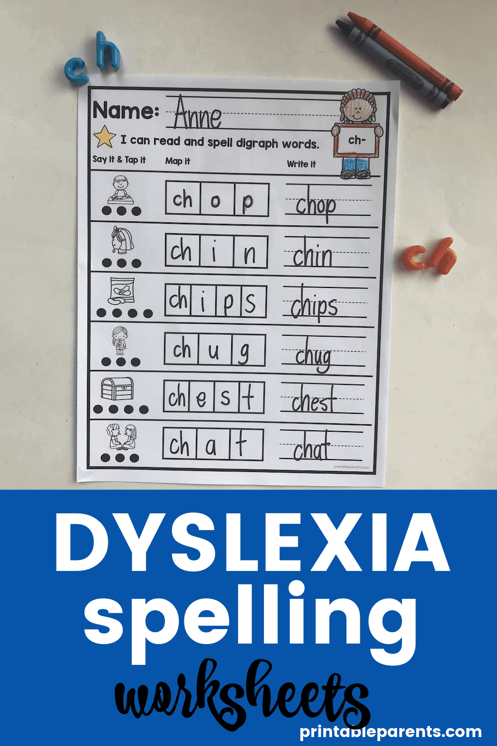 Printable Dysgraphia Worksheets