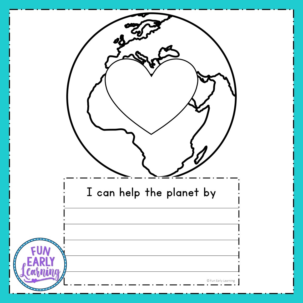 Earth Day Preschool Printable Book