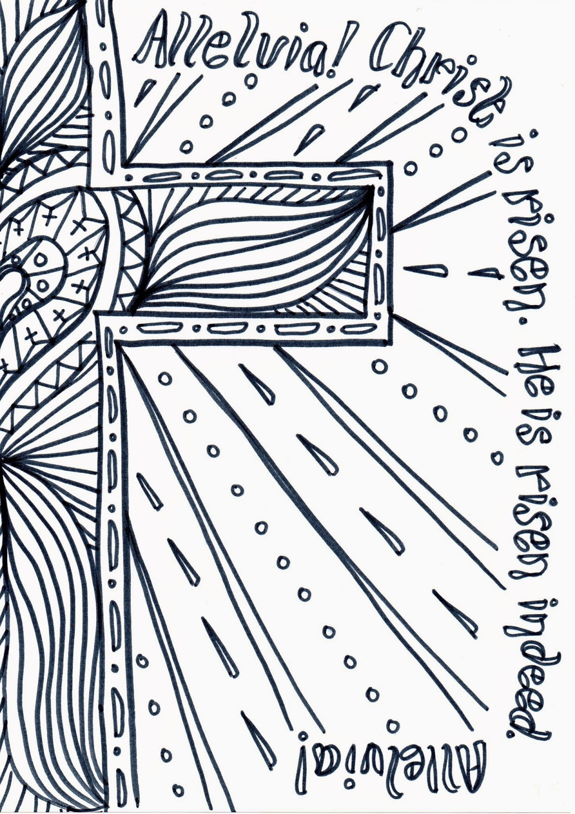 Easter Day Reflective Colouring Sheet To Print Easter Day Reflective Colouring Sheet To Print