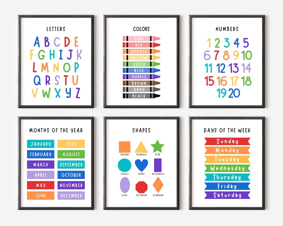Educational Printable Set Of 6 Classroom Sign Homeschool Print Preschool Printable Kindergarten Posters Montessori Nursery Set Of 6 Etsy Educational Printable Set Of 6 Classroom Sign Homeschool Print Preschool Printable Kindergarten Posters Montessori Nursery Set Of 6 Etsy