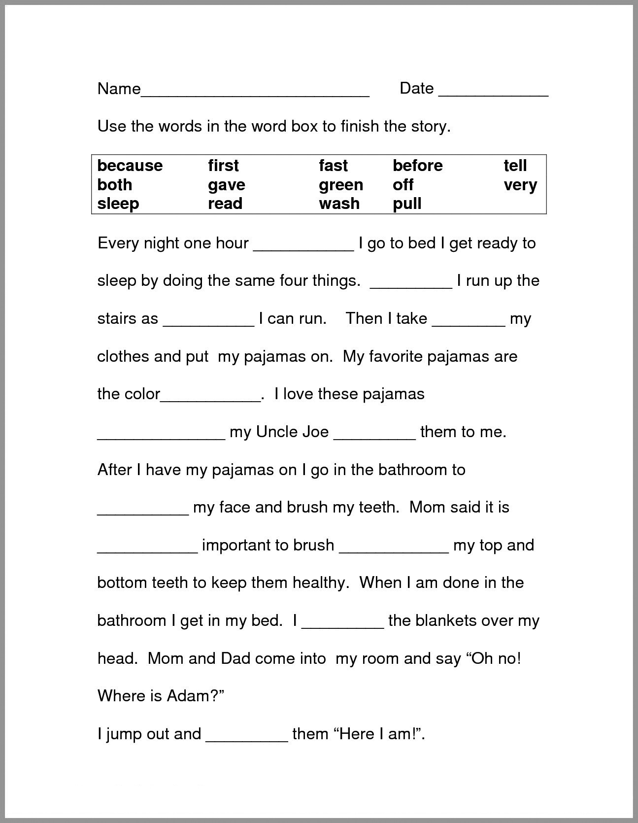 Engaging 2nd Grade English Worksheets For Fun Learning 