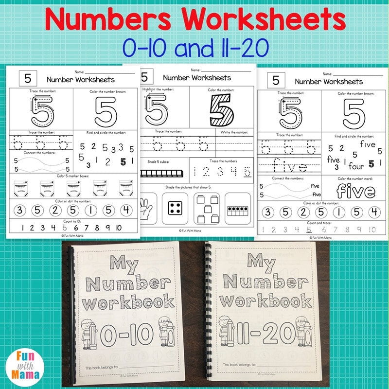 Free Printable 1-10 Worksheets
