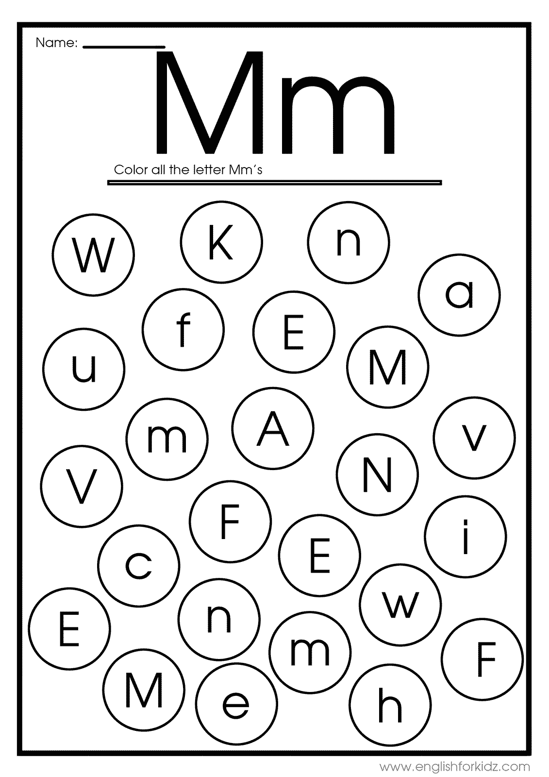Letter M Printable Worksheets Free