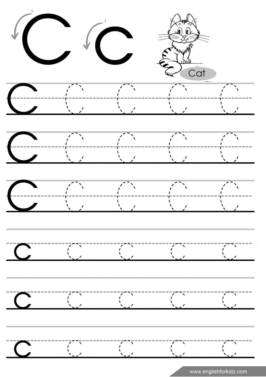 English For Kids Step By Step Letter Tracing Worksheets Letters English For Kids Step By Step Letter Tracing Worksheets Letters