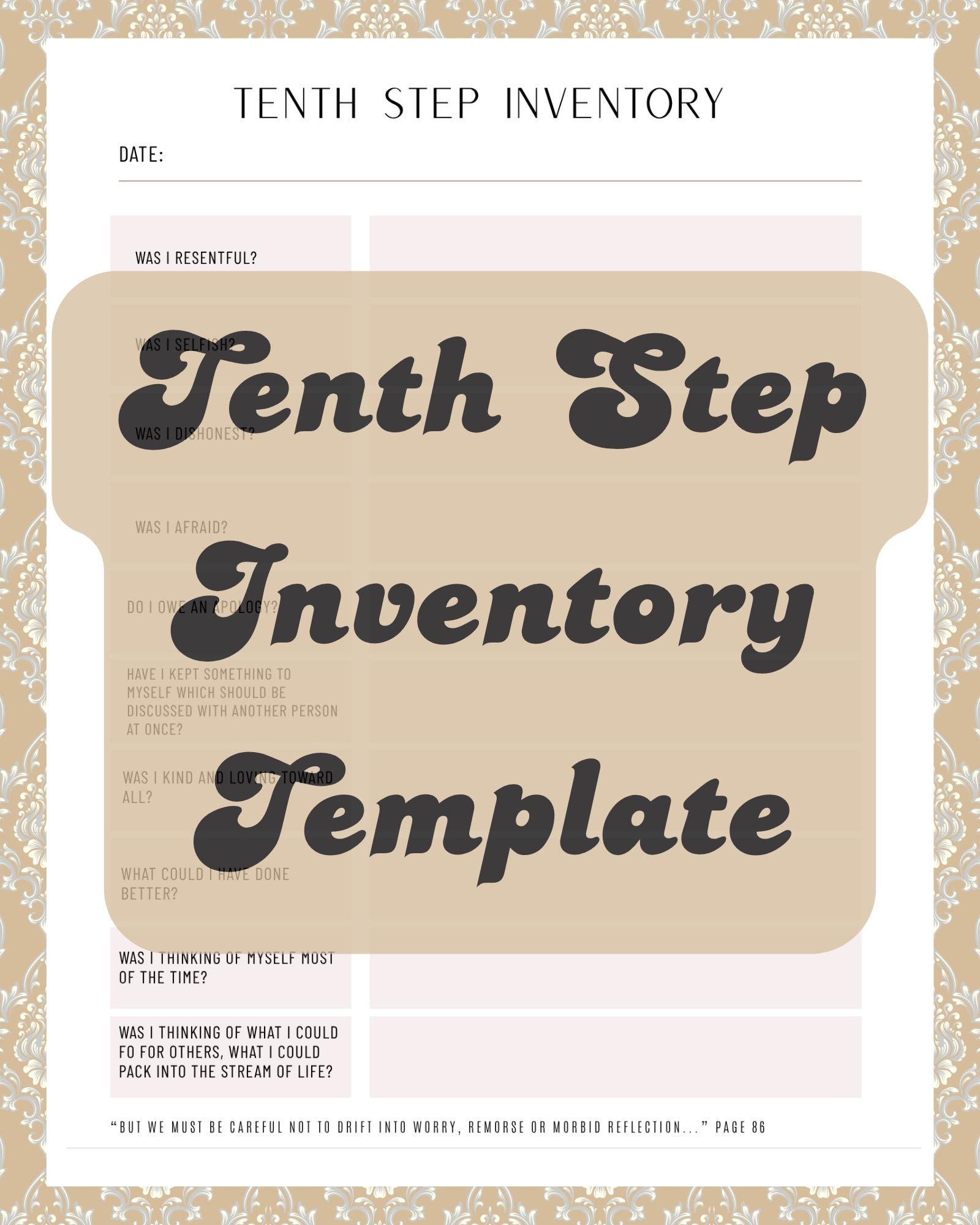 English Tenth Step Inventory Worksheet PDF AA Big Book Step 10 Template Nightly Recovery Journal Digital Download Etsy English Tenth Step Inventory Worksheet PDF AA Big Book Step 10 Template Nightly Recovery Journal Digital Download Etsy