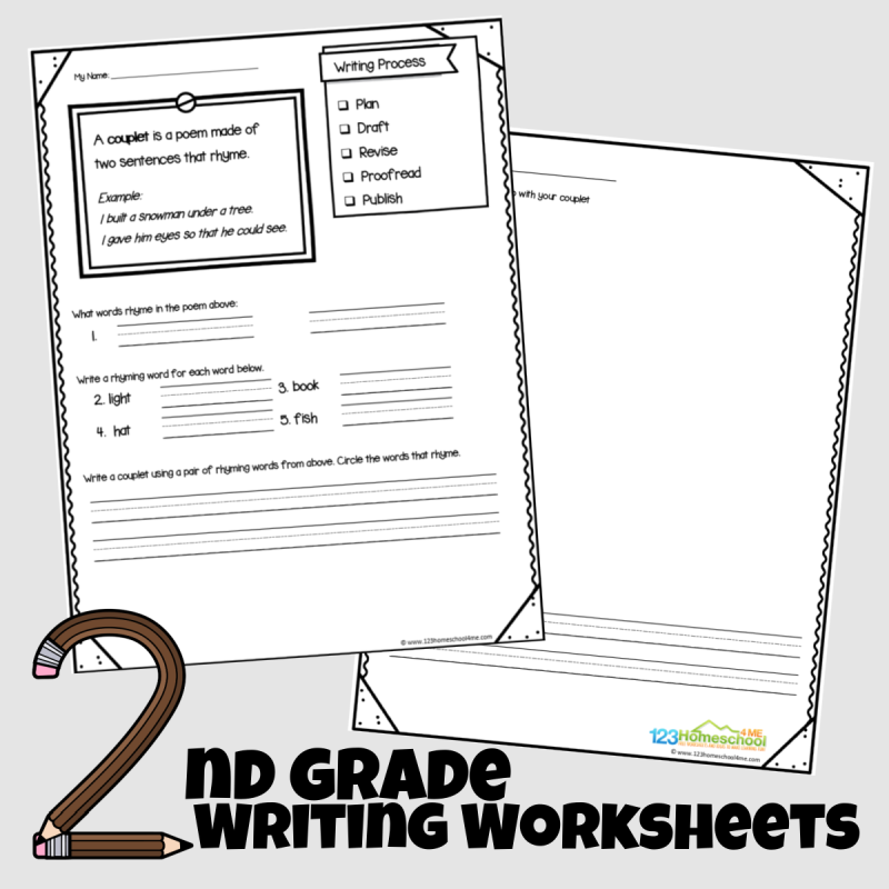 Enjoy A Year Of FREE 2nd Grade Writing Worksheets Enjoy A Year Of FREE 2nd Grade Writing Worksheets