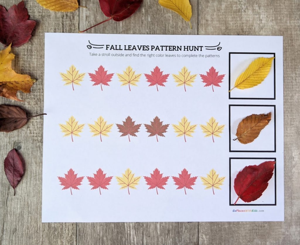 Fall Leaf Preschool Pattern Activity With Printable Raise Curious Kids Fall Leaf Preschool Pattern Activity With Printable Raise Curious Kids