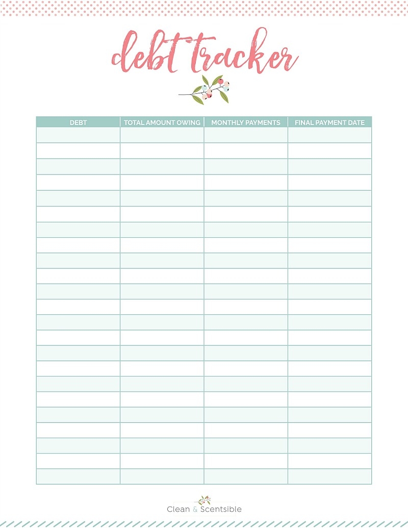 Family Binder Budgeting Printables Clean And Scentsible Family Binder Budgeting Printables Clean And Scentsible