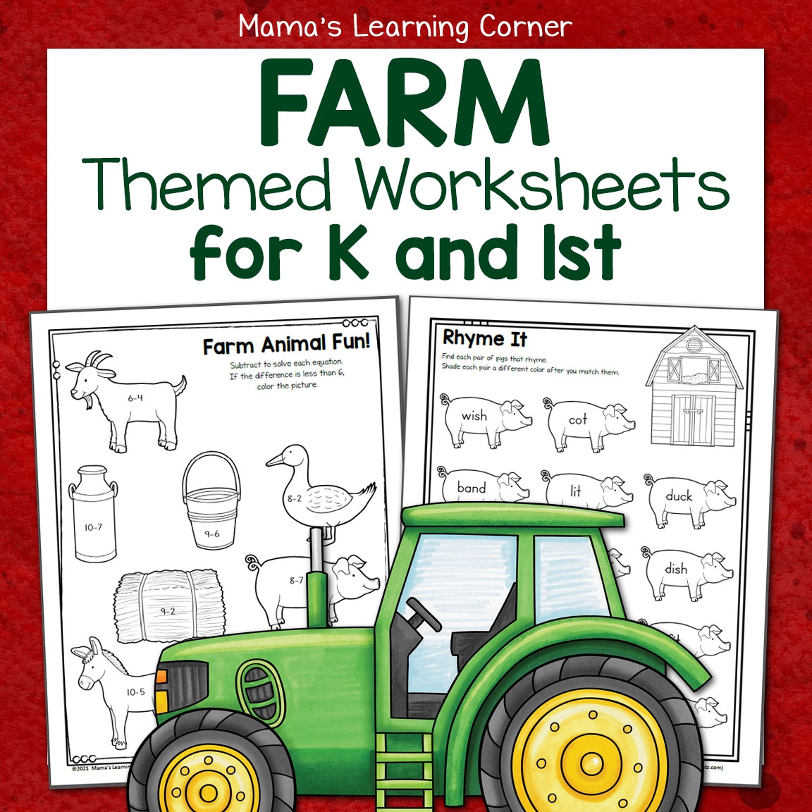 Farm Worksheets For Kindergarten And First Grade Made By Teachers