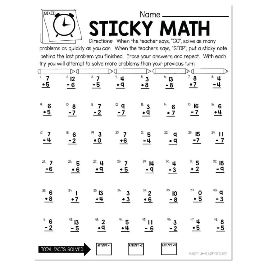 Free 2nd Grade Timed Math Worksheet Download Free 2nd Grade Timed Math Worksheet Png Images Free Worksheets On Clipart Library