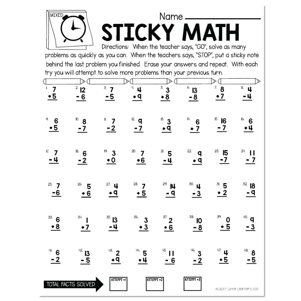 Free 2nd Grade Timed Math Worksheet Download Free 2nd Grade Timed Math Worksheet Png Images Free Worksheets On Clipart Library