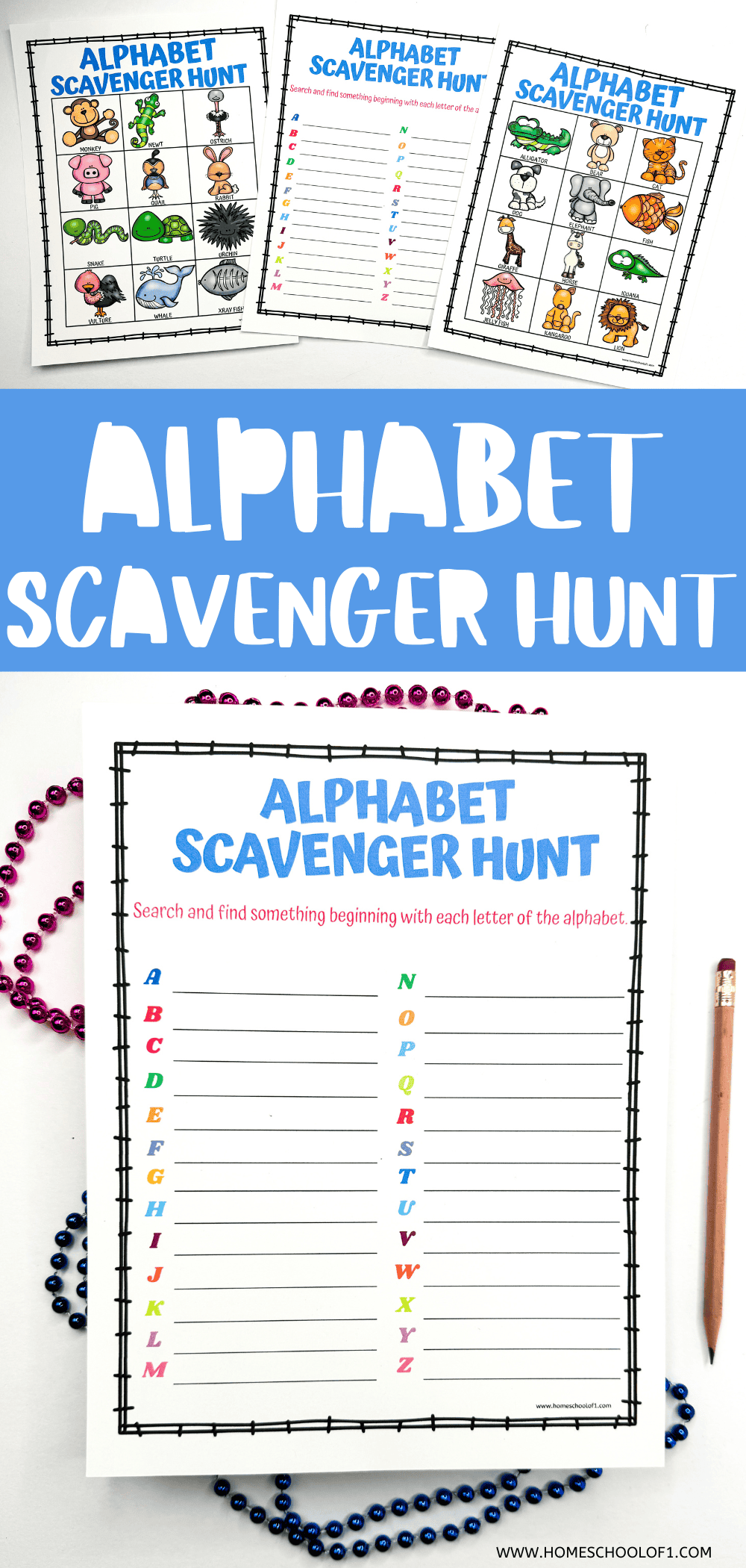Alphabet Scavenger Hunt Worksheet Alphabet Scavenger Hunt Worksheet