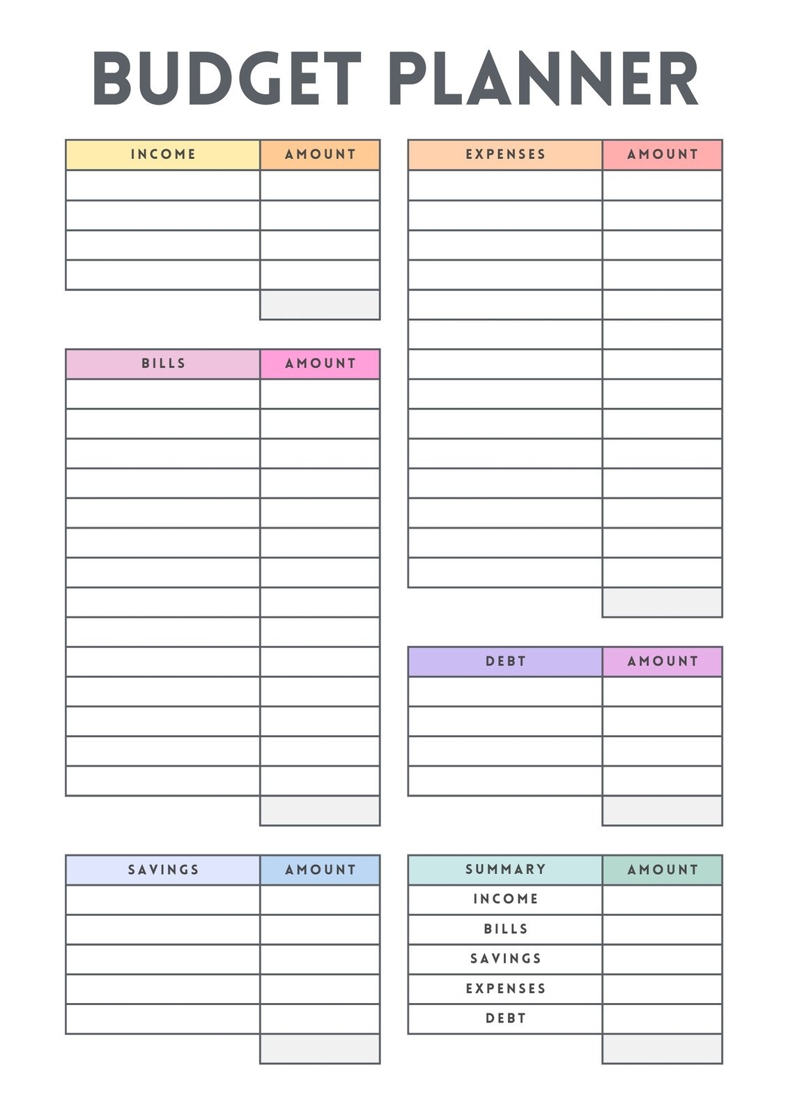 Free And Customizable Budget Templates Free And Customizable Budget Templates