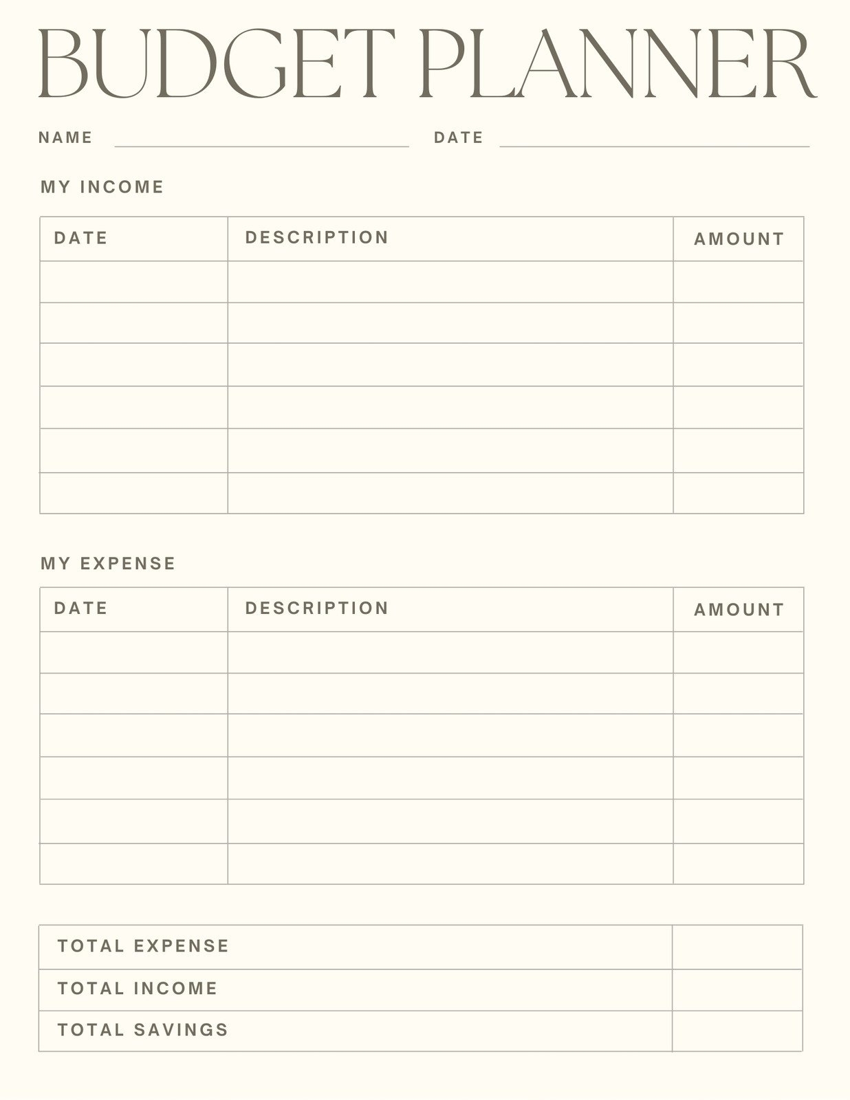 Free And Customizable Budget Templates Free And Customizable Budget Templates