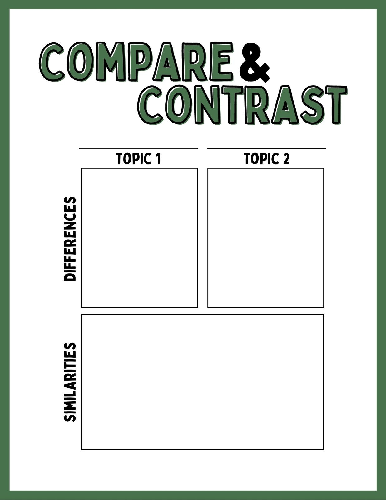Free And Customizable Compare And Contrast Templates Canva Free And Customizable Compare And Contrast Templates Canva