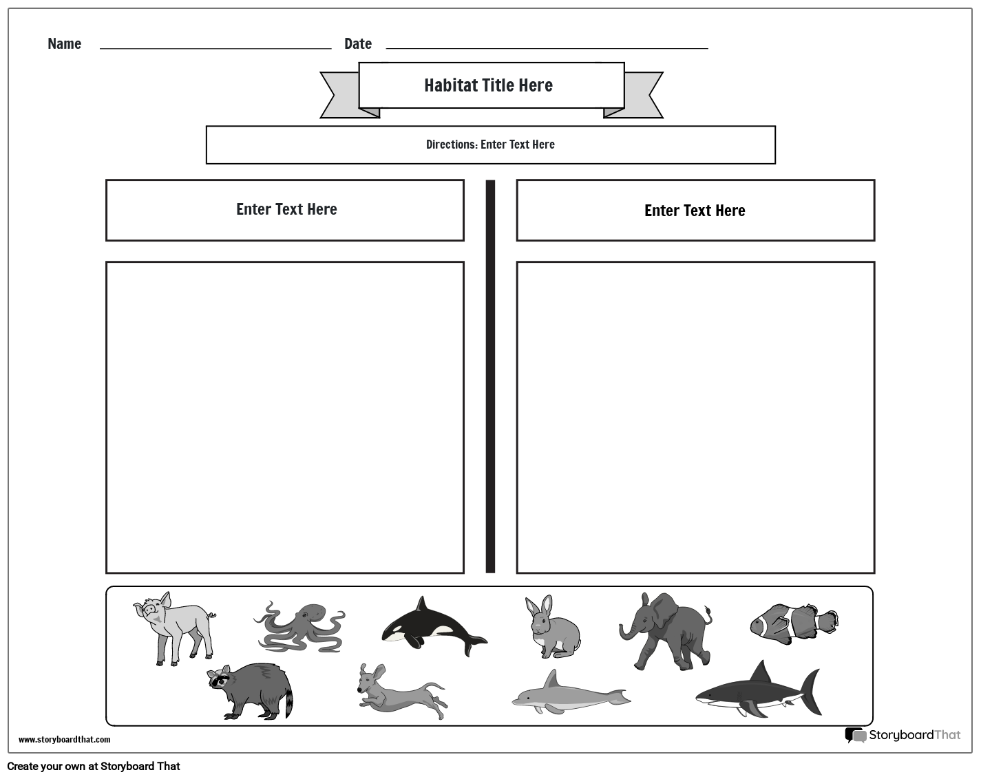 Free Animal Habitats Worksheets Activities U0026 Printables