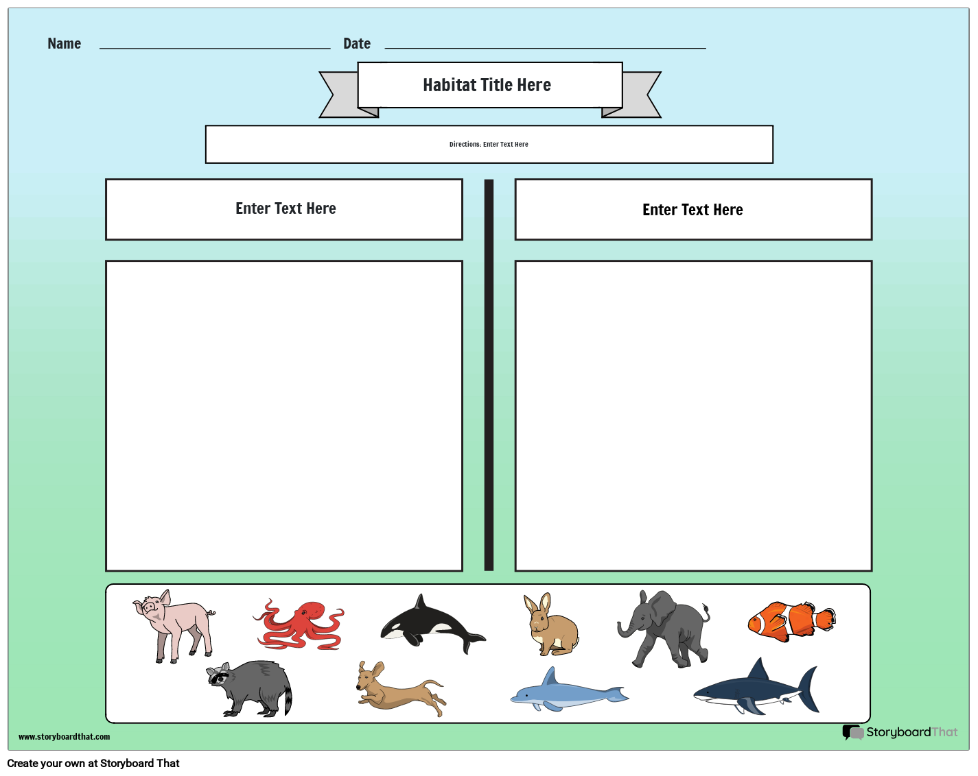Free Animal Habitats Worksheets Activities U0026 Printables