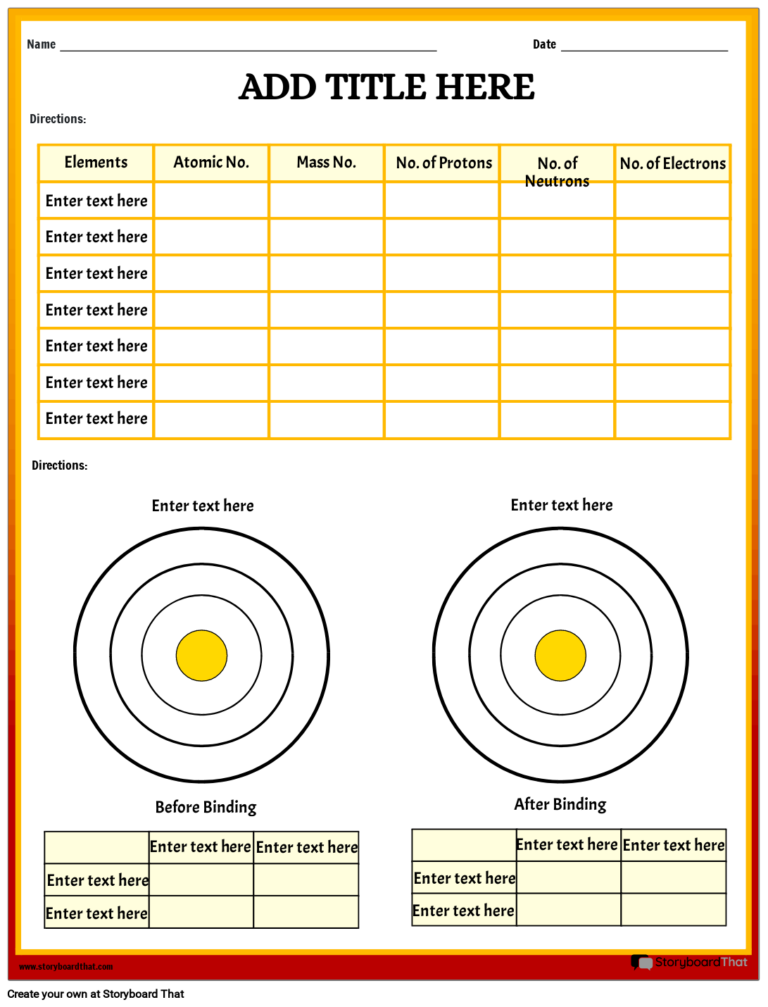 Free Atoms And Molecules Worksheets Science Resources