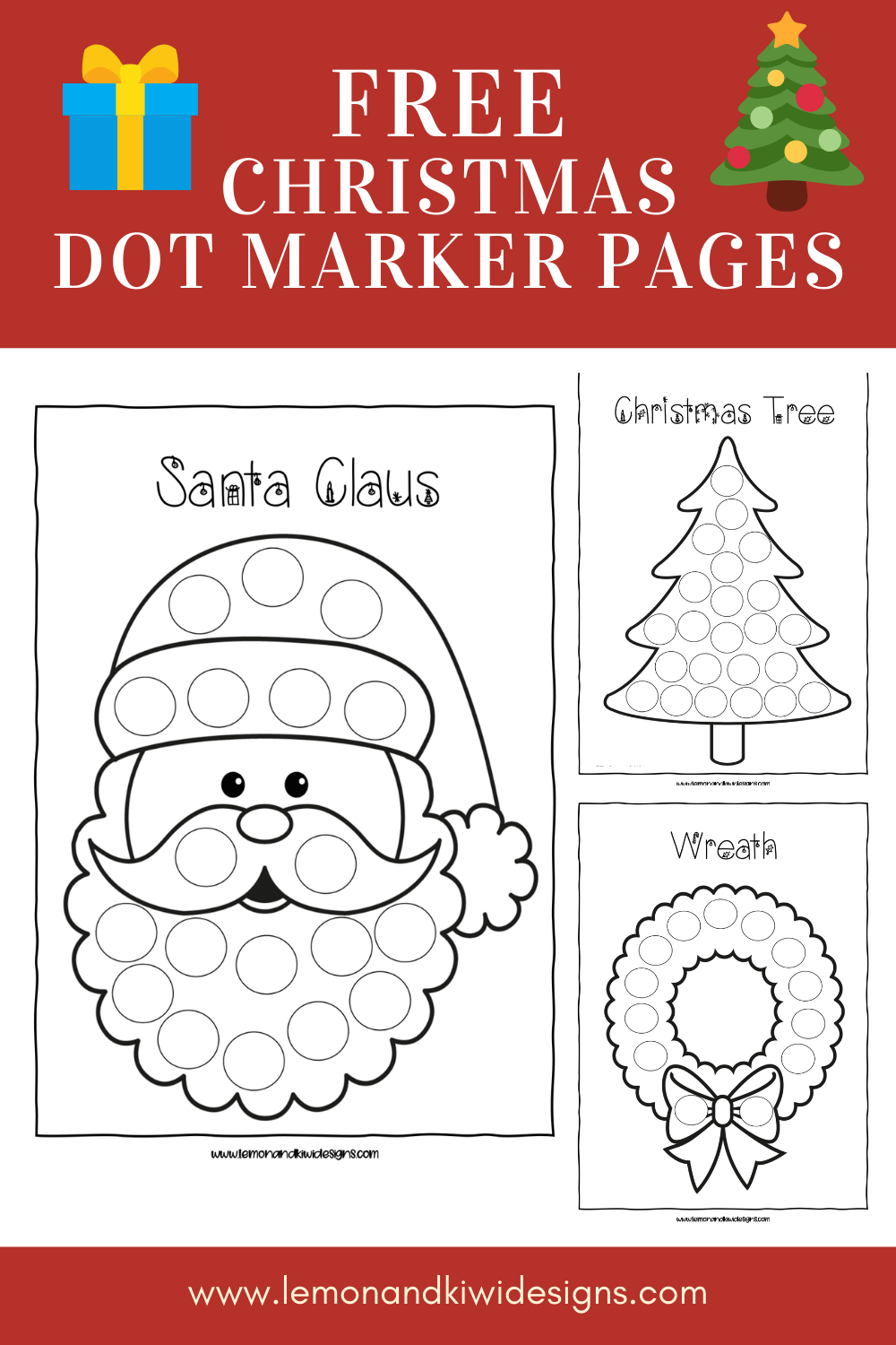 Free Christmas Do A Dot Printables Lemon And Kiwi Designs Free Christmas Do A Dot Printables Lemon And Kiwi Designs