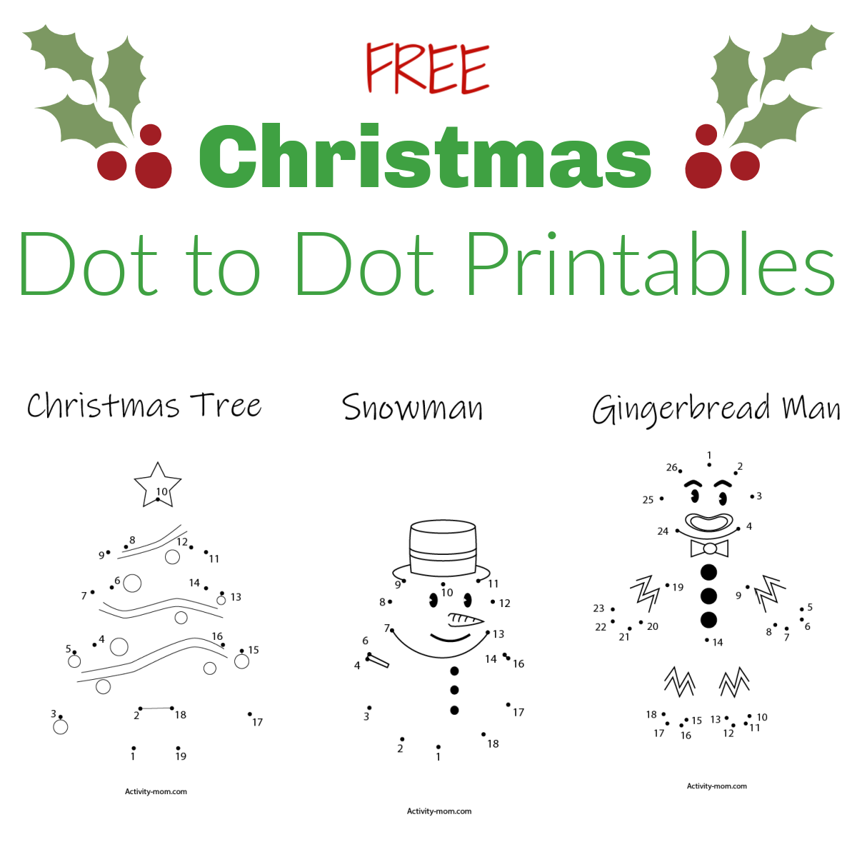 Christmas Dabber Dot Worksheet Printable Christmas Dabber Dot Worksheet Printable