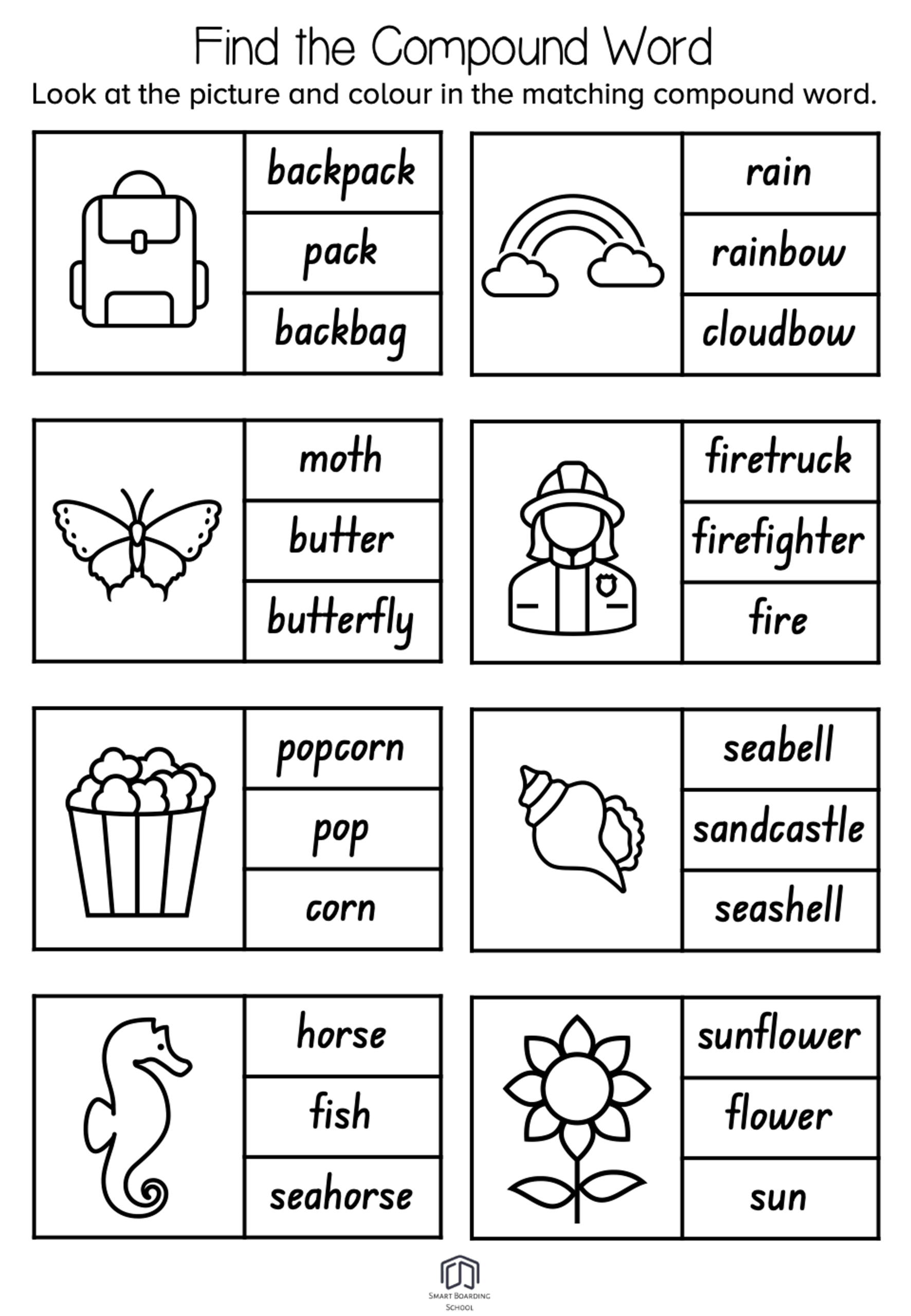 Free Compound Worksheet For Kindergarten Download Free Compound Free Compound Worksheet For Kindergarten Download Free Compound